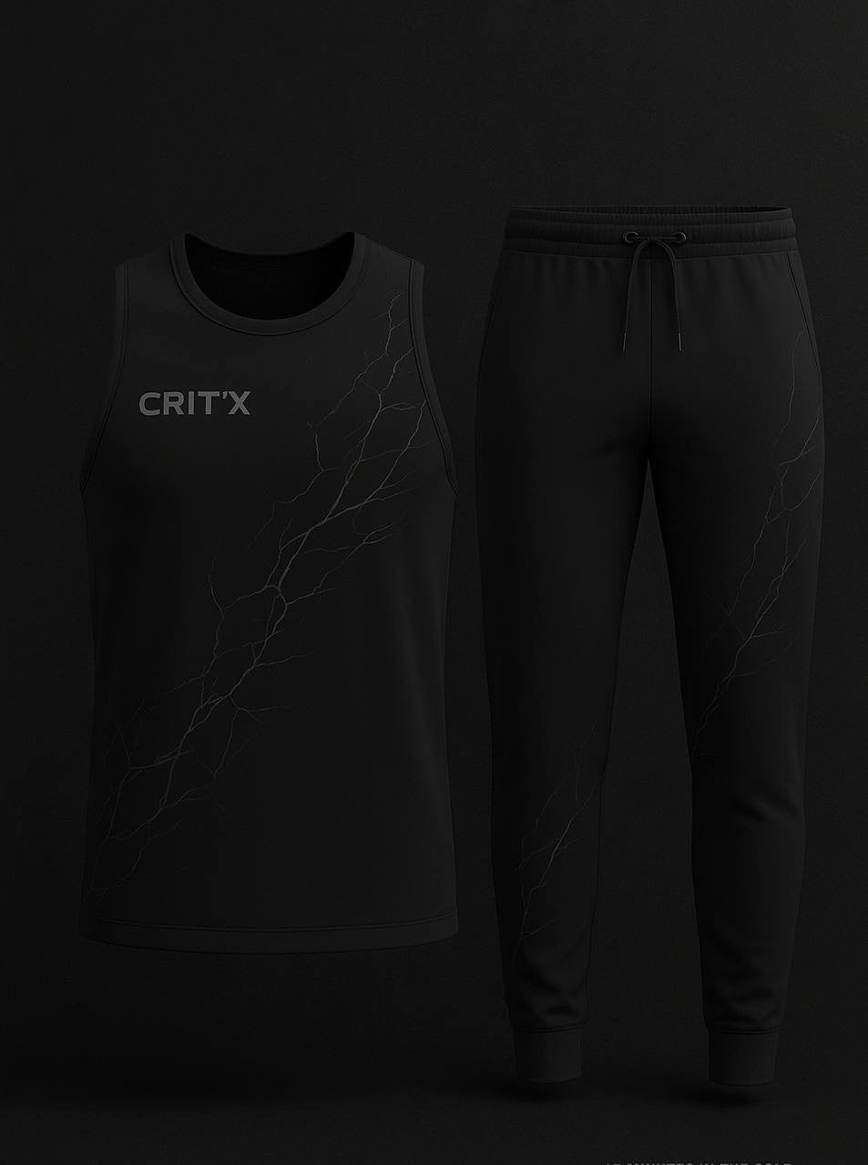 Neural" Midnight Tank & Jogger Set